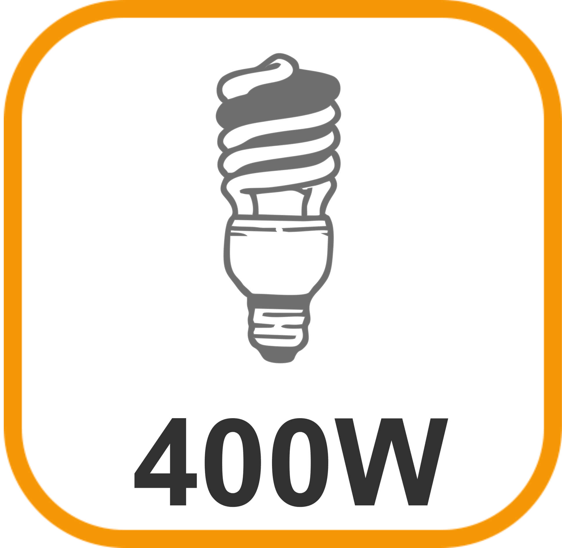 Symbol: Quecksilberdampflampe mit 400 Watt